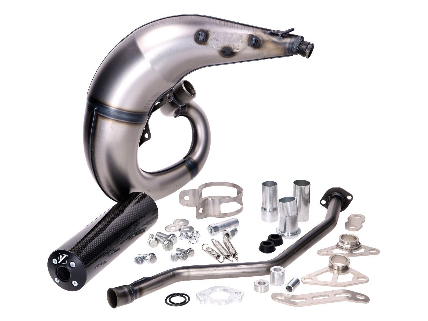 Exhaust Yasuni Cross ML Carbon For Yamaha DT50, MBK X-Limit, Peugeot, Malaguti, Motorhispania