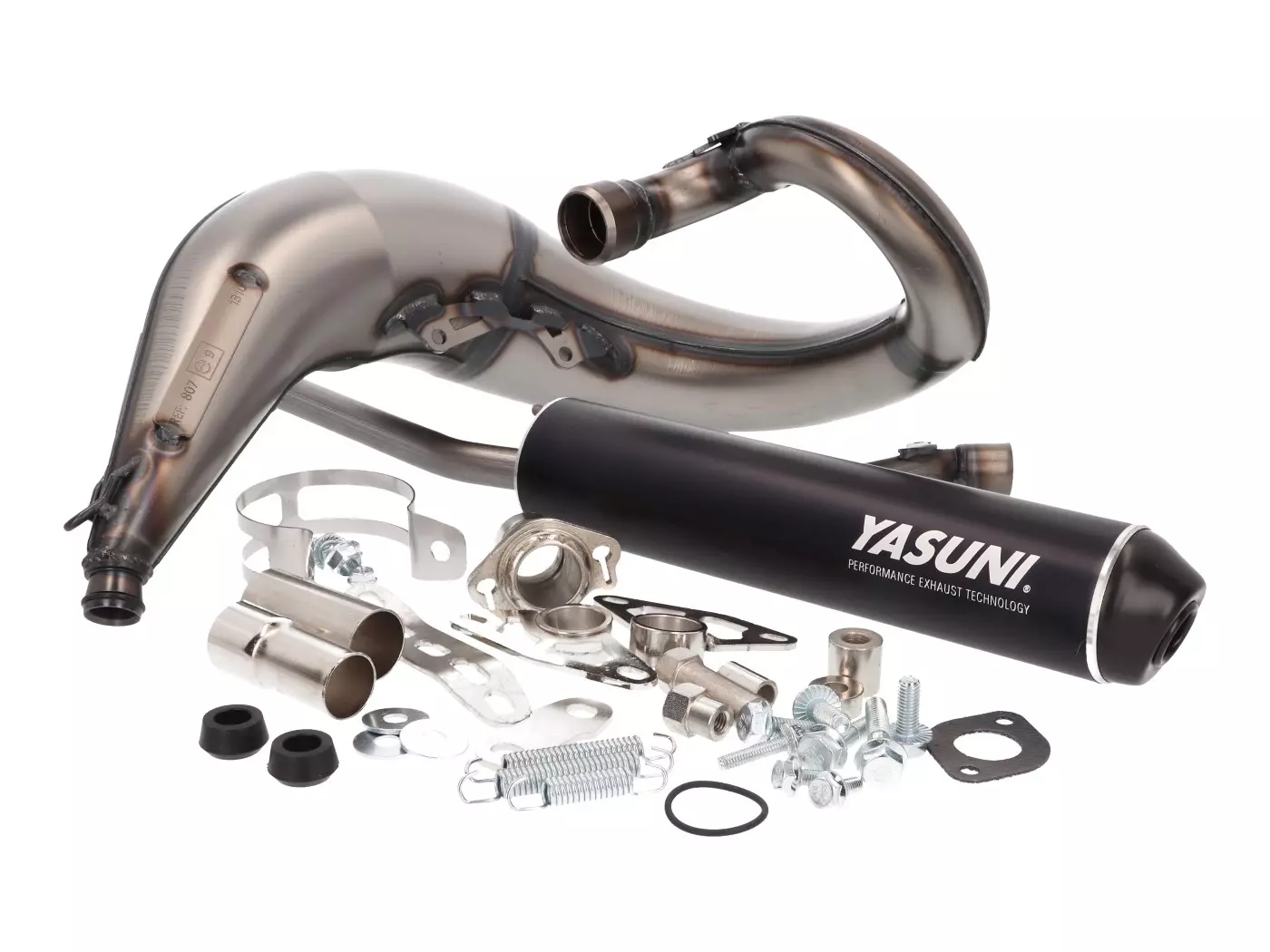 Buy now: Exhaust Yasuni Cross ML MAX Black For Aprilia RX, SX, Derbi Senda, Gilera EBE, EBS, D50B Exhaust Yasuni Cross ML MAX Black For Aprilia RX, SX, Derbi Senda, Gilera EBE, EBS, D50B