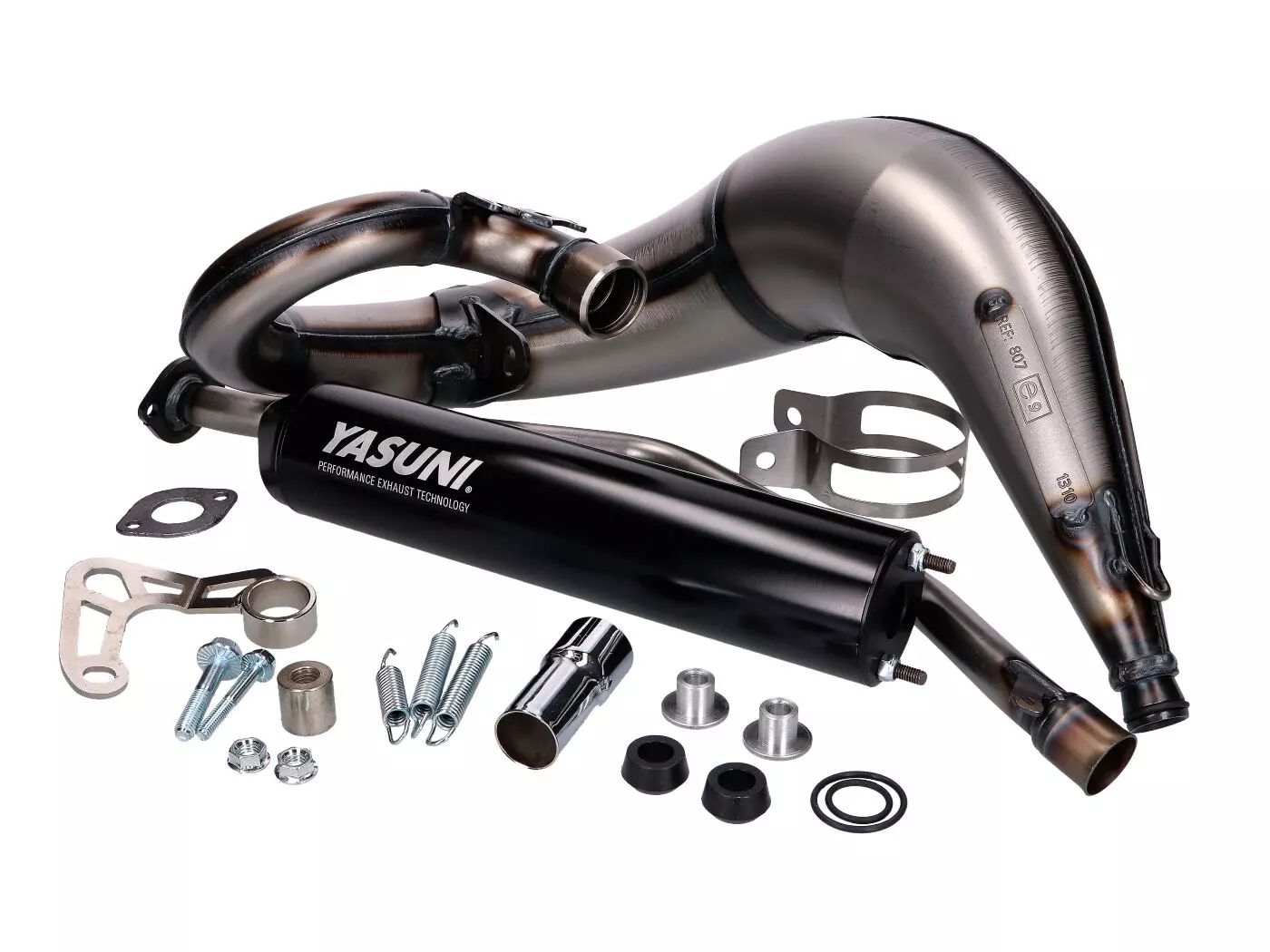 Exhaust Yasuni Cross ML MAX Black For Rieju 50 MRT, Pro, SM = YA807TB-D57