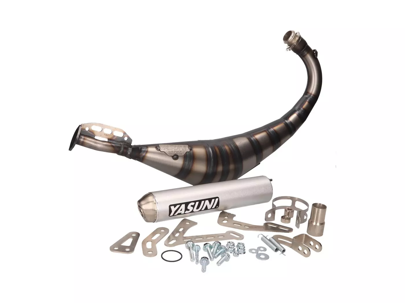 Buy now: Exhaust Yasuni R3 Carrera MAX Aluminum For Offroad, SM, Minarelli AM, Derbi D50B0, EBE, EBS Exhaust Yasuni R3 Carrera MAX Aluminum For Offroad, SM, Minarelli AM, Derbi D50B0, EBE, EBS