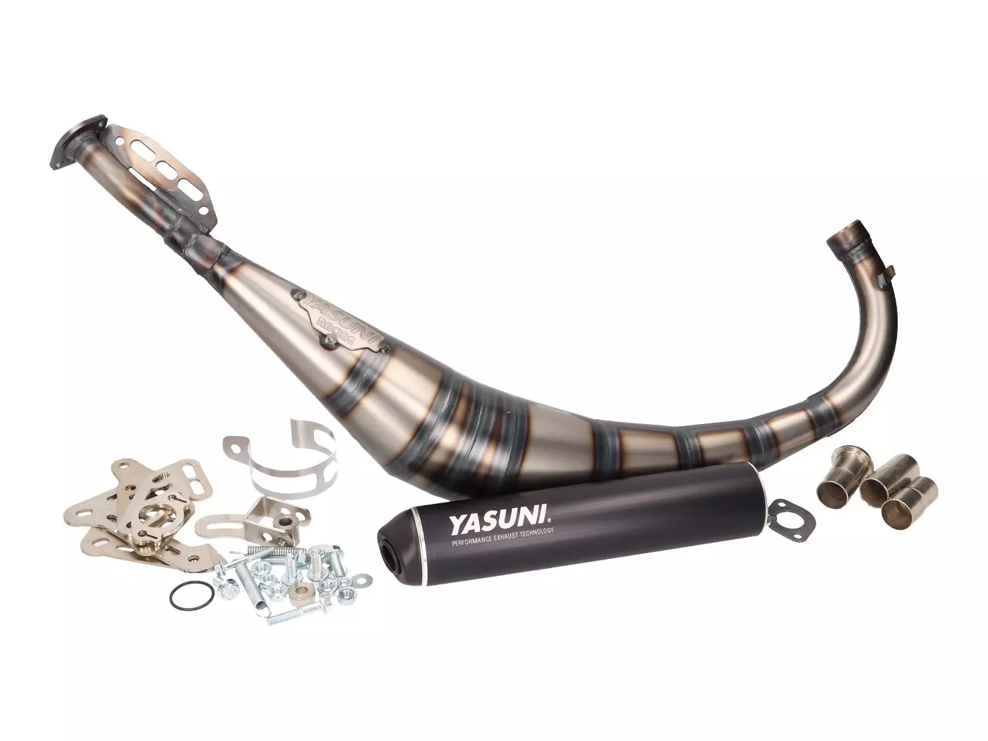 Buy now: Exhaust Yasuni R2 MAX Black For Offroad, SM, Minarelli AM, Derbi D50B0, EBE Exhaust Yasuni R2 MAX Black For Offroad, SM, Minarelli AM, Derbi D50B0, EBE