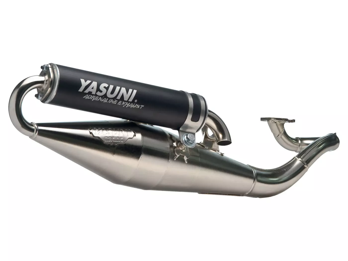 Buy now: Exhaust Yasuni Scooter Z Black Chromed For Minarelli Horizontal Exhaust Yasuni Scooter Z Black Chromed For Minarelli Horizontal