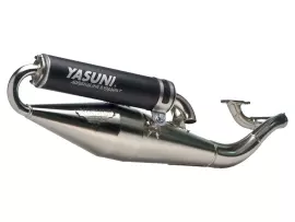 Exhaust Yasuni Scooter Z Black Chromed For Minarelli Horizontal