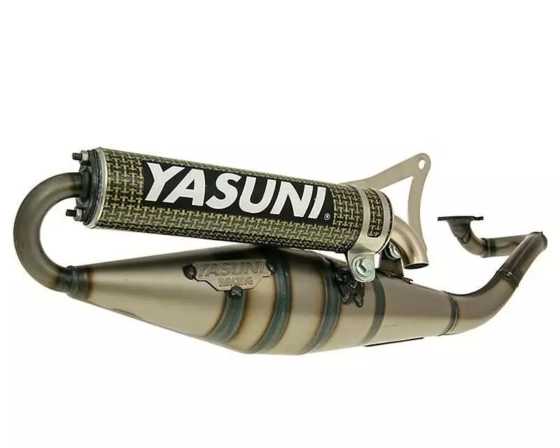 Exhaust Yasuni Scooter Z Yellow Carbon Fiber For Minarelli Horizontal