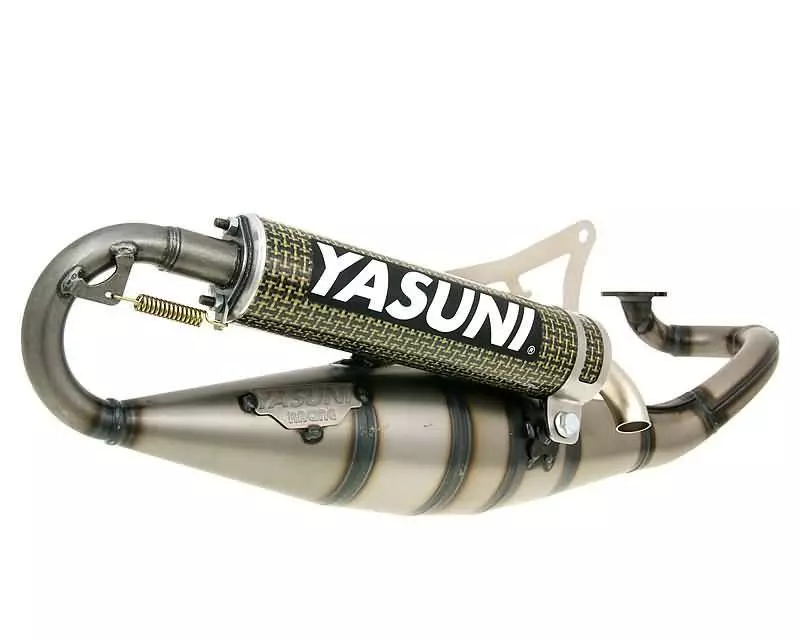 Exhaust Yasuni Scooter R Yellow Carbon For Minarelli Horizontal