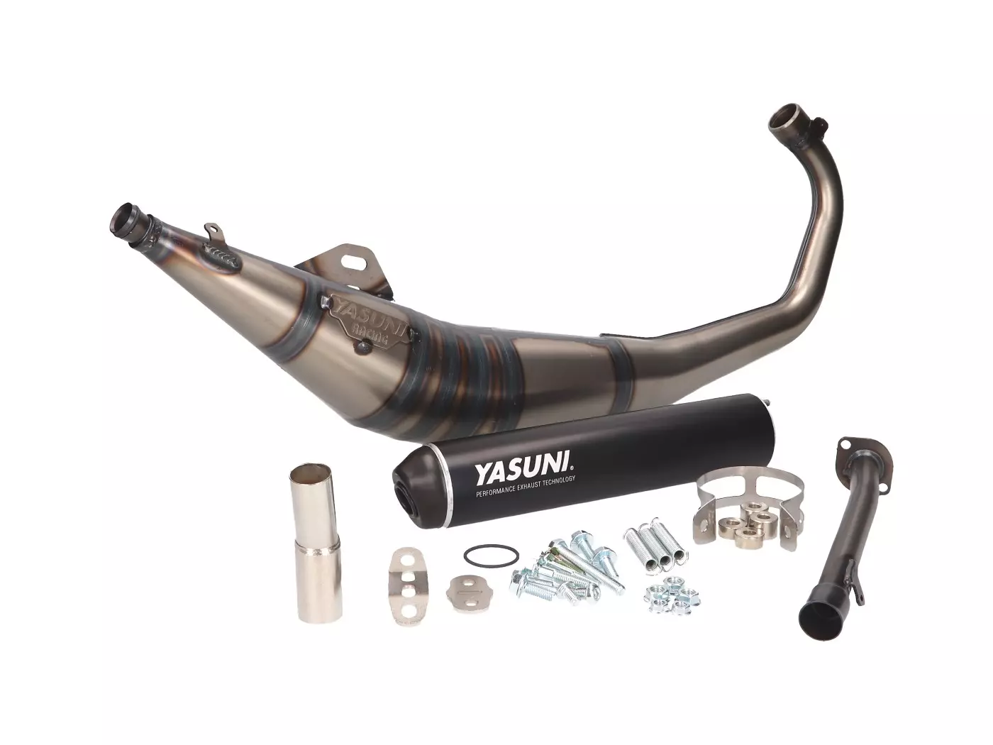 Buy now: Exhaust Yasuni R1 MAX Black For Aprilia RS50, MBK X-Power, Rieju RS, MH RX, Yamaha TZR Exhaust Yasuni R1 MAX Black For Aprilia RS50, MBK X-Power, Rieju RS, MH RX, Yamaha TZR