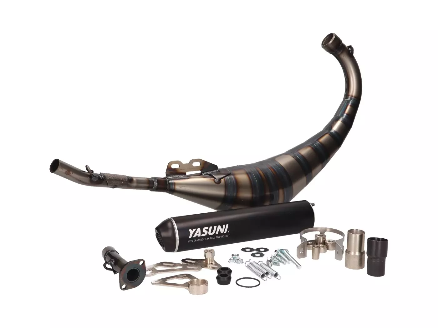 Exhaust Yasuni R3 Carrera MAX Black For Aprilia RS50, MBK X-Power, Rieju RS, MH RX, Yamaha TZR