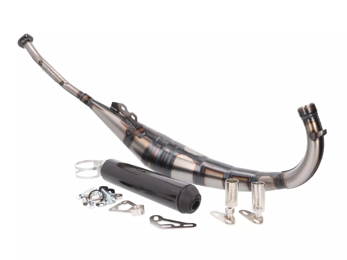 Buy now: Exhaust Yasuni R2 MAX Carbon Fiber For Aprilia RS50, MBK X-Power, Rieju RS, MH RX, Yamaha TZR Exhaust Yasuni R2 MAX Carbon Fiber For Aprilia RS50, MBK X-Power, Rieju RS, MH RX, Yamaha TZR