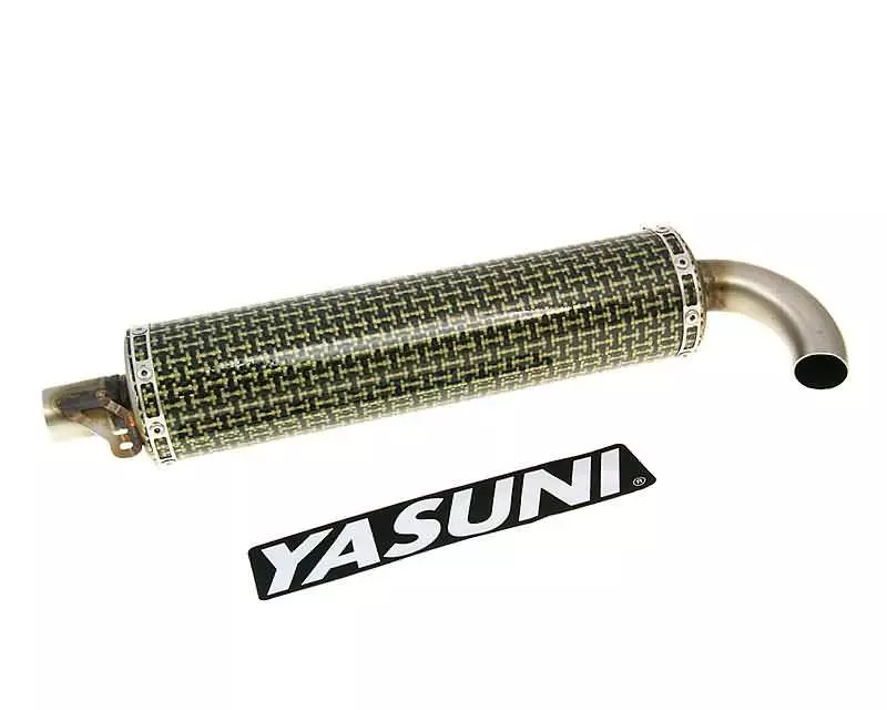 Buy now: Silencer Yasuni Scooter Yellow Carbon Fiber For Carrera 30 Exhaust Silencer Yasuni Scooter Yellow Carbon Fiber For Carrera 30 Exhaust