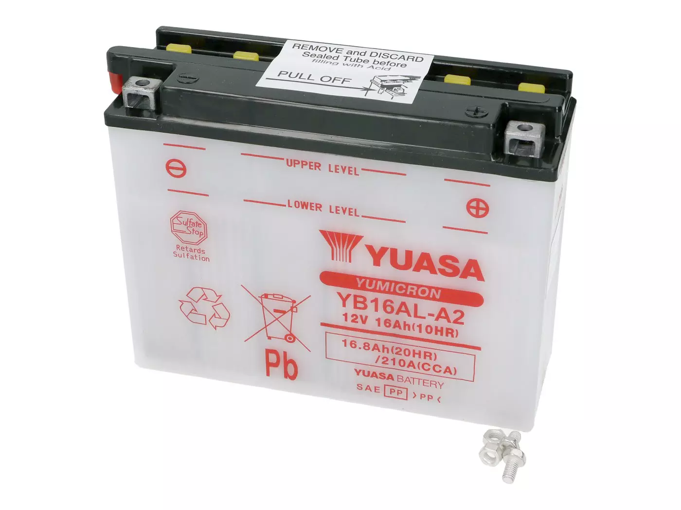 Battery Yuasa YuMicron YB16AL-A2 W/o Acid Pack