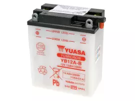 Battery Yuasa YuMicron YB12A-B W/o Acid Pack