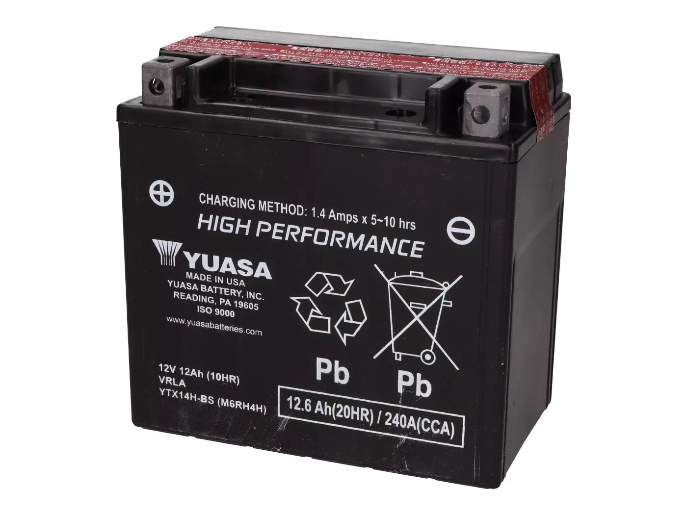 Battery Yuasa YTX14H-BS DRY MF Maintenance Free